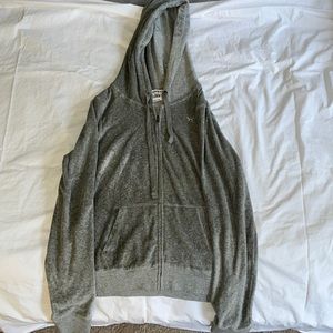 NEW Victoria’s Secret Velour Zipper Sequin Hoodie